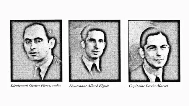 Радист Пьер Гелен, Элизе Аллар и Марсель Леччиа