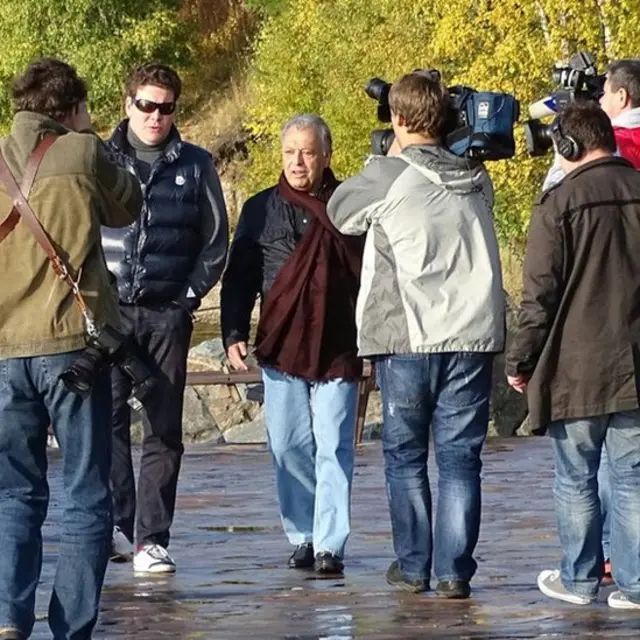 Денис Мацуев с индийским дирижером Зубином Метой