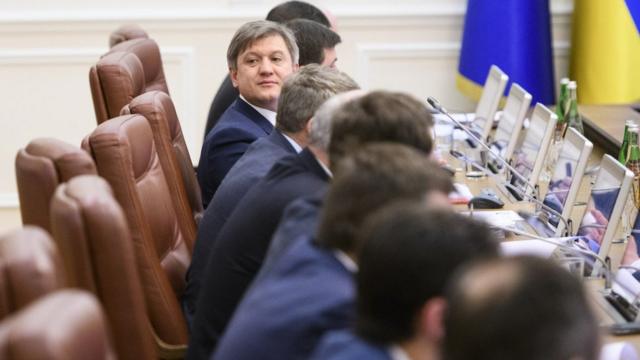 Олександр Данилюк під час засідання уряду, березень 2018 року