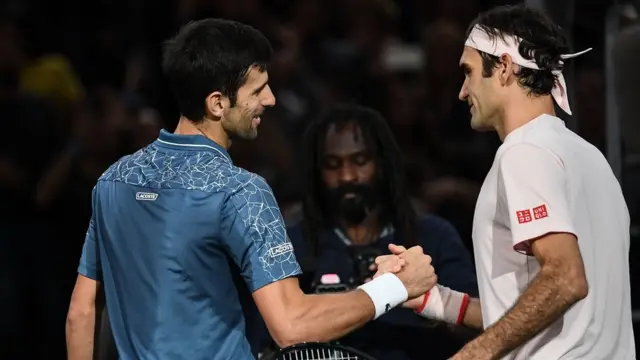 جوکوویچ با پیروزی مقابل فدرر به فینال مسترز پاریس رسید