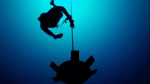 Sofía Gómez Uribe en una inmersión