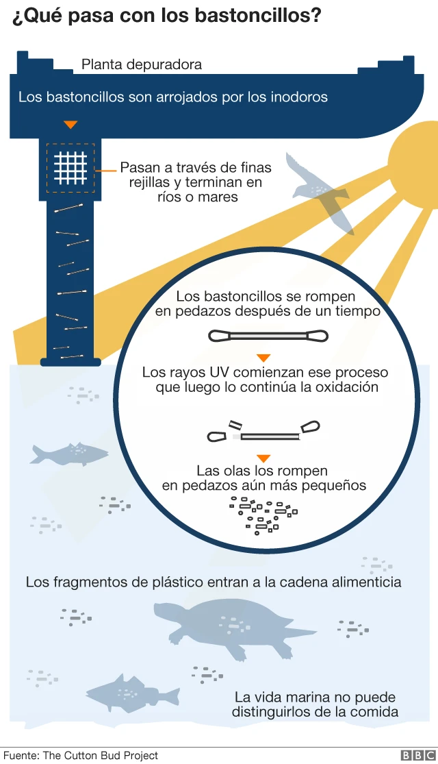Gráfico sobre la descomposición de los bastoncillos.