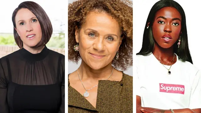 Rebecca Allen, Chi-chi Nwanoku y Grace Ladoja