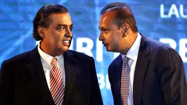 મુકેશ અંબાણી - અનિલ અંબાણી