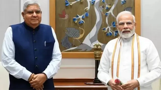 જગદીપ ધનખડ વડા પ્રધાન નરેન્દ્ર મોદી સાથે