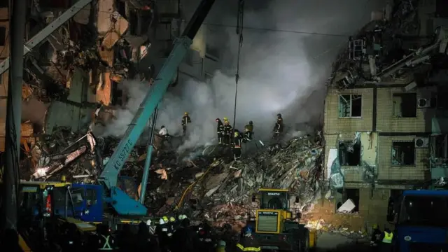 Развалины дома в Днепре