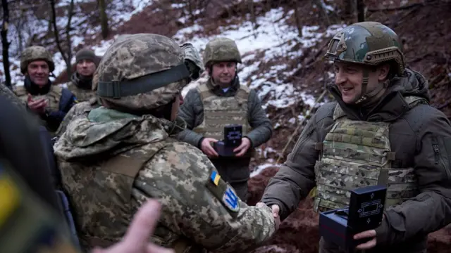 Ukraine"s President Volodymyr Zelenskiy