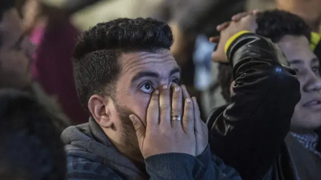 أحد المشجعين المصريين