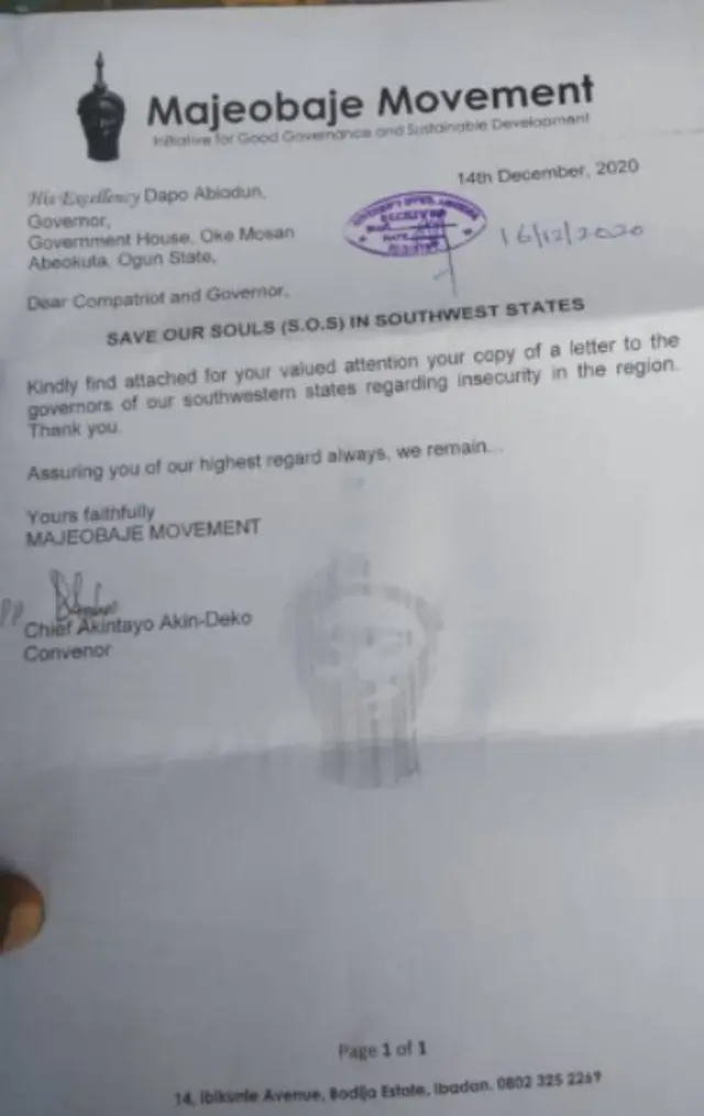 Iwe ti Majeobaje kọ sawọn gomina nilẹ Yoruba