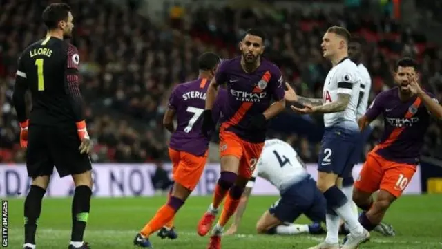 Riyad Mahrez ya ci wa Man City Tottenham 1-0 a Premier a watan Oktoba