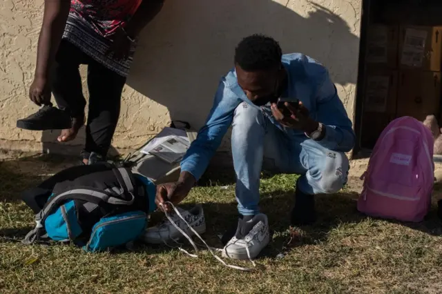 Haitian migrants in Del Rio