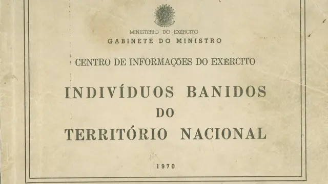 Este documento do Ministério do Exércitosorte esportiva bonus de cadastro1970 lista cidadãos que foram banidos do Brasil