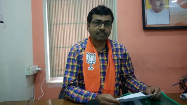 আহমেদাবাদে বিজেপির প্রধান নেতা কমলেশ প্যাটেল