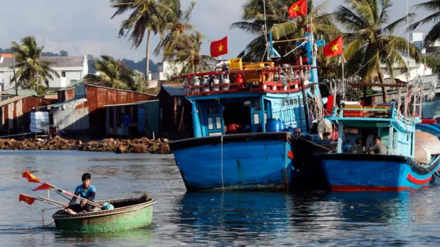 Thuyền đánh cá ở cảng Dương Đông, Phú Quốc