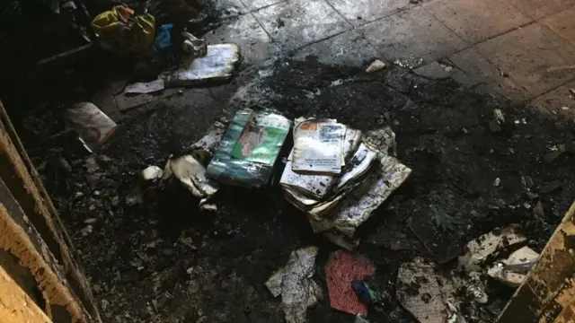 Creche incendiada em Janaúba