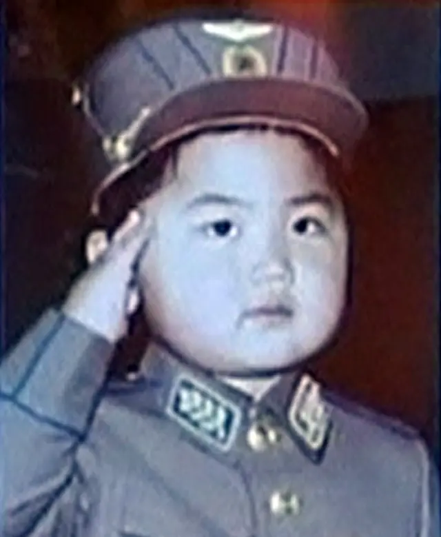 Kim Jong-un quando criança