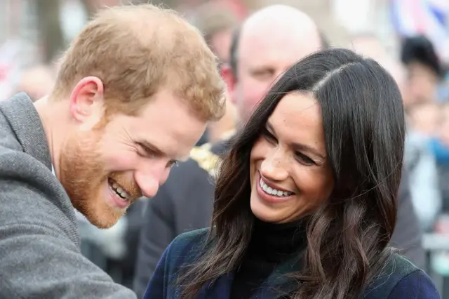 પ્રિન્સ હેરી અને મેઘન માર્કેલ.