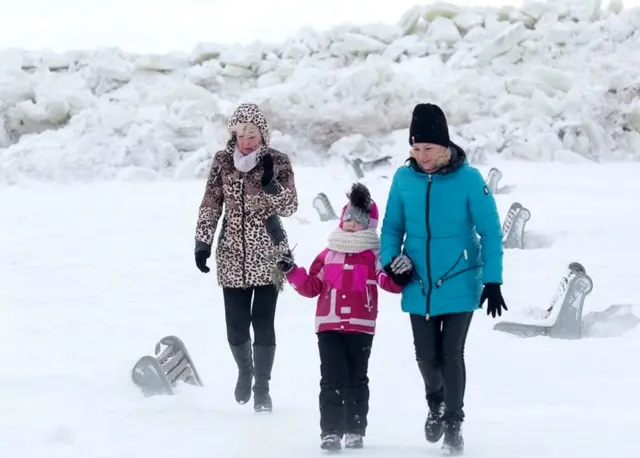 ледени зид у Зеленогорску