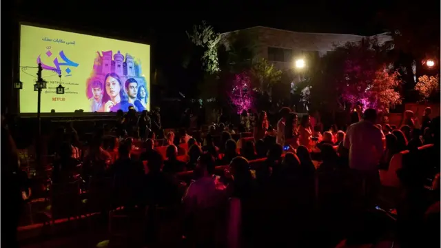 مهمانی انتشار سریال در امان (اردن)