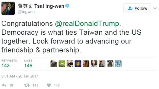 Taiwan, USA, Trump