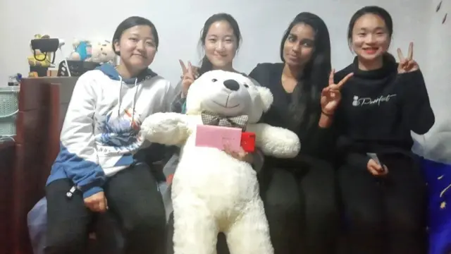 Wuhan Sri Lankan students