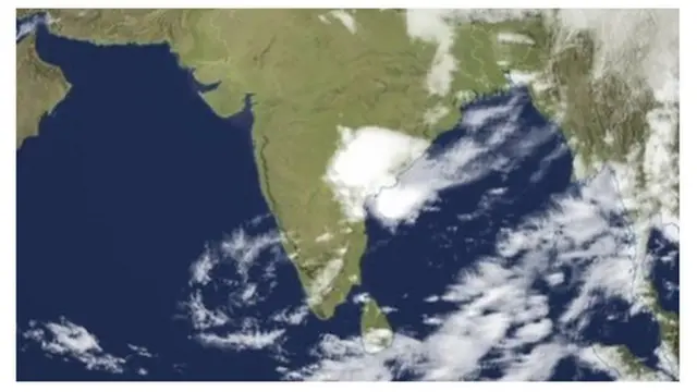 satellite map of India
