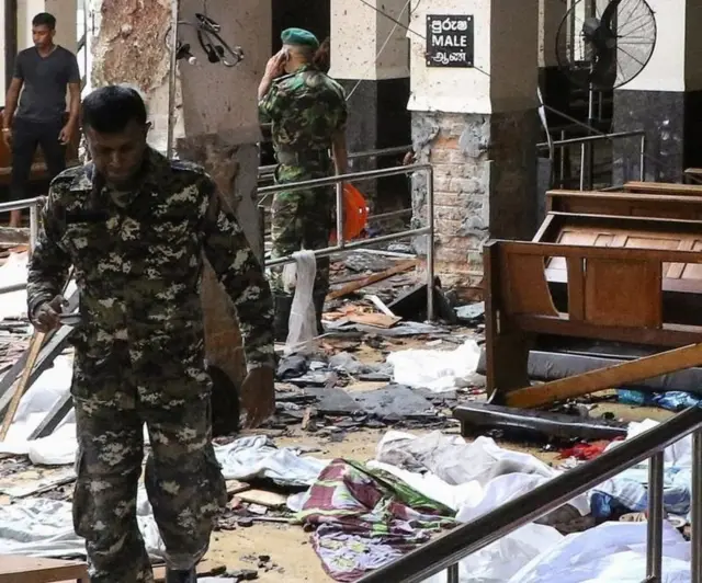 පාස්කු ඉරිදා ප්රහාරයෙන් පසු කොච්චිකඩේ ශාන්ත අන්තෝනි දේවස්ථාන දර්ශනයක්