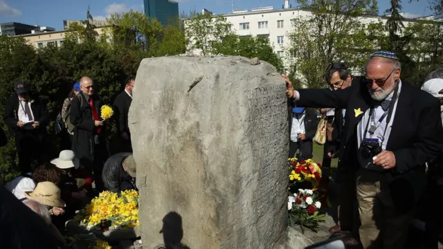 Commémoration en Pologne, en avril dernier, du 75ème anniversaire du soulèvement du ghetto de Varsovie.