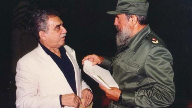 García Márquez com Fidel Castro em 1977