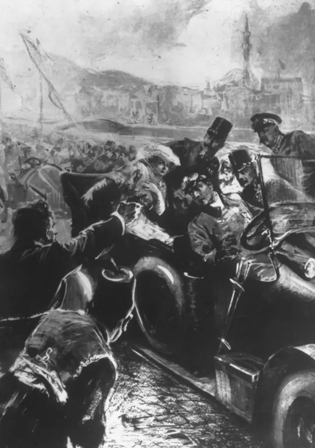 ترور فرانتس فردیناند ولیعهد اتریش در سارایه‌وو ۱۹۱۴