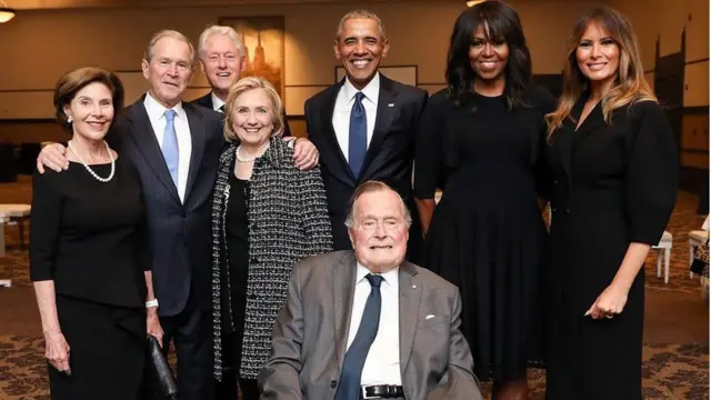 బార్బరా బుష్ అంత్యక్రియల సందర్భంగా..