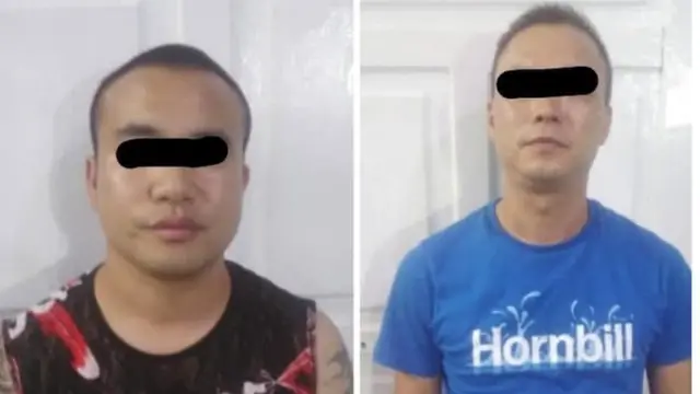 စက်တင်ဘာ ၁၉ ရက်နေ့ ညက မြဝတီမှာ ဖမ်းမိခဲ့တဲ့ အထောက်အထားမဲ့ တရုတ်လူမျိုး နှစ်ဦး