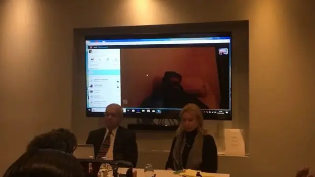 લંડનમાં યોજાયેલી પ્રેસ કૉન્ફરન્સની તસવીર