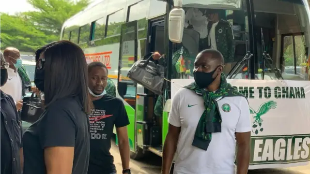 Eagles land for Ghana