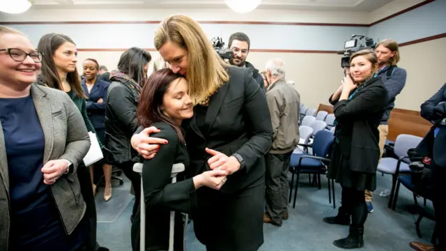 नस्सार को सज़ा का एलान होने के बाद लोगों में खुशी