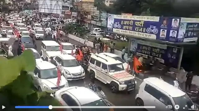 करणी सेना का 1,000 गाड़ियों का क़ाफ़िला