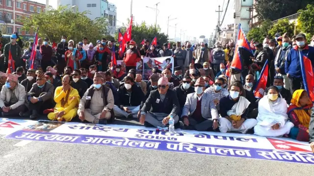 राजावादीको प्रदर्शन