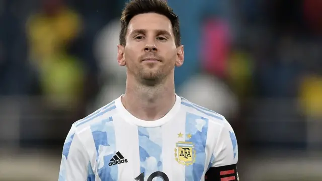 Lionel Messi, futbolista de la selección argentina.