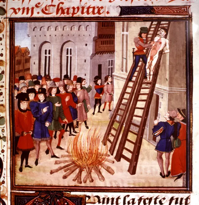 Казнь Хью Диспенсера в Херефорде.