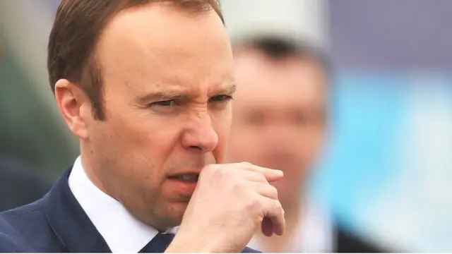 Le ministre britannique de la Santé, Matt Hancock