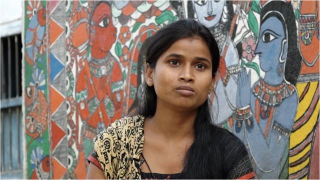 मधुबनी कलाकार उत्तम पासवान की बेटी पूनम पासवान