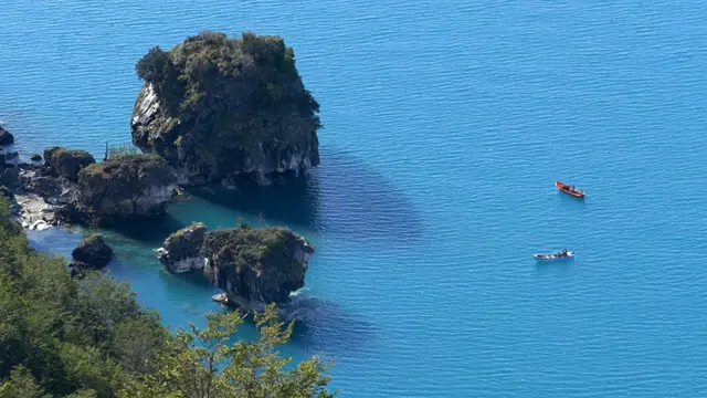 El lago desde el cielo