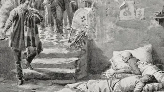 صورة توضح وباء الكوليرا