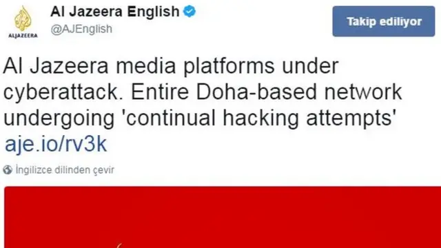 Al Jazeera'nın tweeti