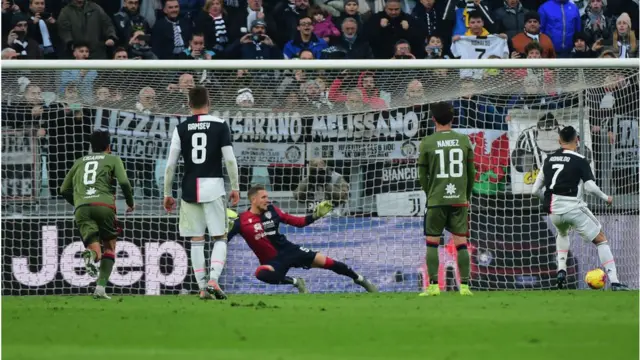 Ronaldo gba goolu s'awọn Cagliari