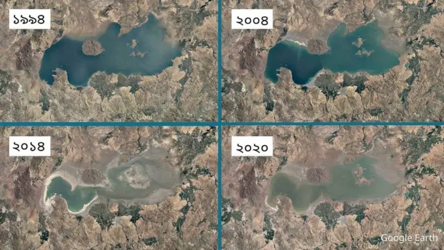 যেভাবে শুকিয়ে গেছে উরমিয়া হ্রদ