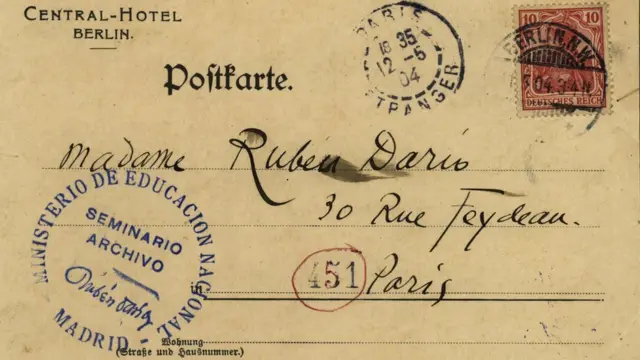Carta dirigida a la señora de Rubén Darío