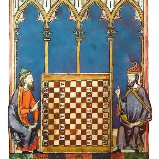 Sefardíes jugando al ajedrez. "Libro de los juegos" (1251-1283), encargado por el rey Alfonso X.