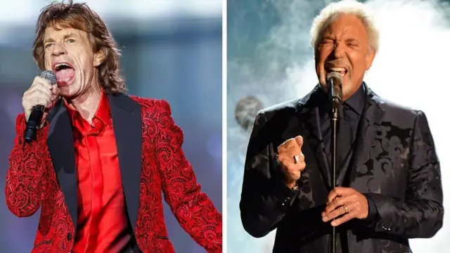 Sir Mick Jagger ve Sir Tom Jones