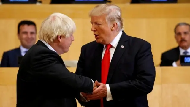 Boris Johnson e Donald Trump